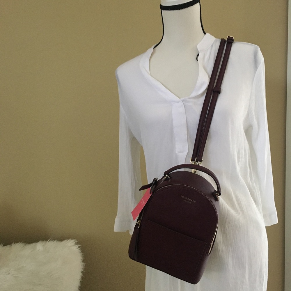 Kate spade mini convertible backpack - Picture 2 of 7